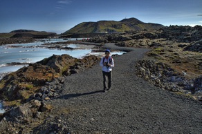 Pathway to lagoon from the Blue Lagoon Hotel.